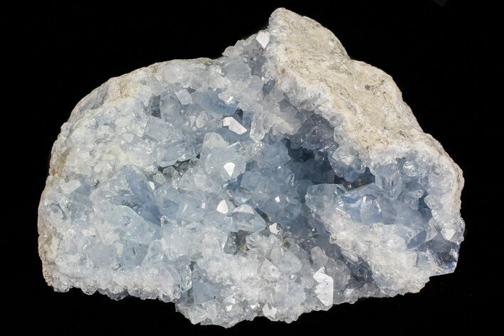 Blue Celestine (Celestite) Crystal Geode - Madagascar #70823